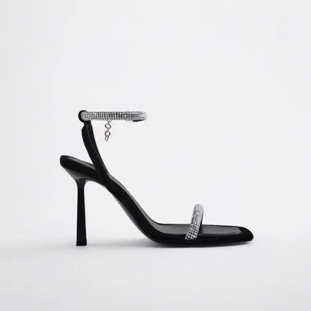 ZARA HIGH-HEEL STUDDED‎ SANDALS